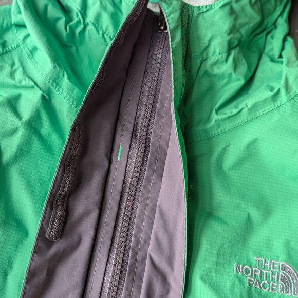 The North Face Women's Venture HyVent Hooded Rain Jacket Lime Green medium - Picture 4 of 9